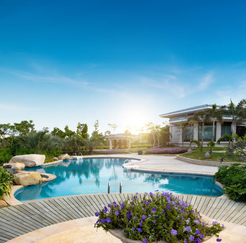 A pool in Baltimore, MD, that had total swimming pool renovations